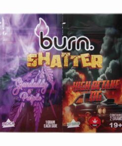 Burn Shatter 2 Grams - Granddaddy Purple + High Octane OG - Image 1