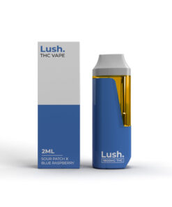 Lush - Discreet THC Disposable Vape (2 Grams) - Sour Patch x Blue Raspberry (Hybrid) - Image 1