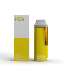 Lush - Discreet THC Disposable Vape (2 Grams) - Lemon Rock Candy (Hybrid) - Image 1