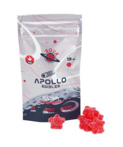 Apollo - Shooting Star Gummies (3000mg) - Sour Strawberry (Sativa) - Image 1