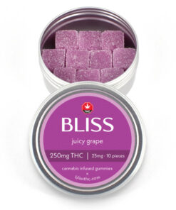 Bliss - THC Gummies (250mg) - Juicy Grape - Image 1