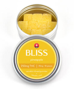 Bliss - THC Gummies (250mg) - Pineapple - Image 1