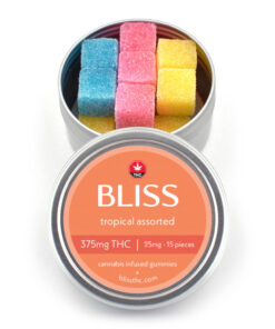 Bliss - THC Gummies (375mg) - Tropical Assorted - Image 1
