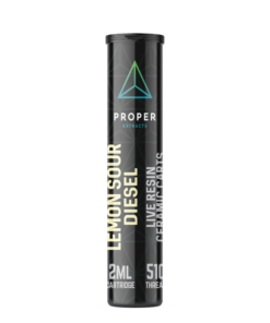 Proper Extracts - Live Resin Carts 2ml - Lemon Sour Diesel - Image 1