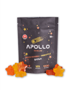 Apollo - Shooting Star Gummies (1000mg) - Peach Mango / Pineapple (Sativa) - Image 1