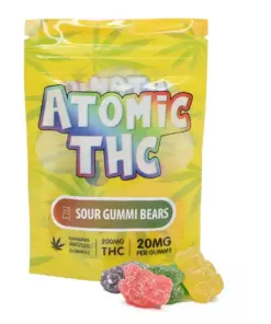 Atomic THC Gummies (200mg) - Sour Gummi Bears - Image 1