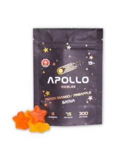 Apollo - Shooting Star Gummies (300mg) - Peach Mango / Pineapple (Sativa) - Image 1