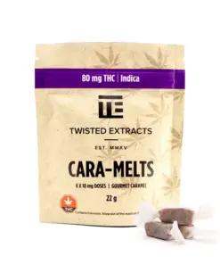 Twisted Extracts - Cara-Melts Indica (80mg THC)