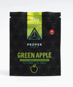 Proper Extracts - 1080mg THC Gummies - Green Apple (Sativa) - Image 3