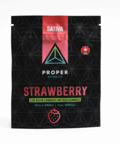 Proper Extracts - 1080mg THC Gummies - Strawberry (Sativa) - Image 3