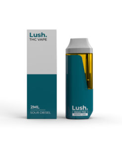 Lush - Discreet THC Disposable Vape (2 Grams) - Sour Diesel 1:1 (CBD/THC) - Image 1