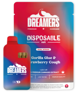 Dreamers 6g Dual Vapes - Gorilla Glue + Strawberry Cough - Image 2