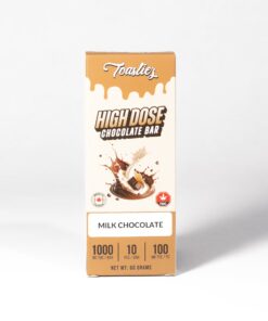 Toastiez High Dose THC Chocolate Bar - Milk Chocolate 1000mg