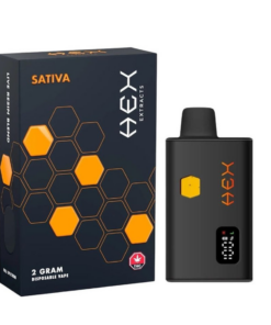 Hex Extracts Live Resin 2g Vape - Strawberry Jack (Sativa)