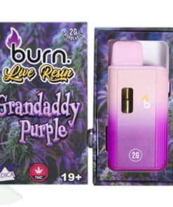 Burn Live Resin Vape (2g) - Granddaddy Purple (Indica) - Image 1