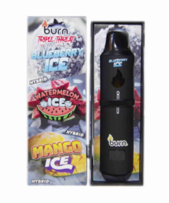 Burn Triple Threat Vape (9g) - Blueberry Ice + Watermelon Ice + Mango Ice - Image 1
