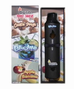 Burn Triple Threat Vape (9g) - Cookie Dough + Blujito + Apple Banana - Image 1