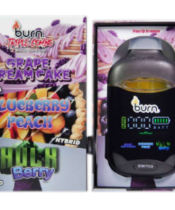 Burn Triple Combo (3g) - Grape Cream Cake + Blueberry Peach + Hulk Berry - Image 1