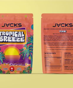 JACKS THC Powder Drink Mix - Tropical Breeze 500mg - Image 1