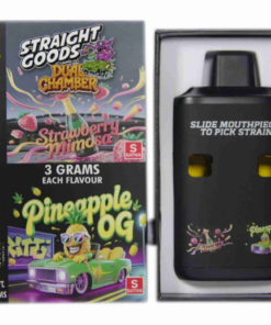 Straight Goods 6g Dual Chamber Vape - Strawberry Mimosa + Pineapple OG - Image 1