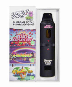 Straight Goods 9g Triple Chamber Vape - Berry Explosion + Rainbow + Mango Ice - Image 1