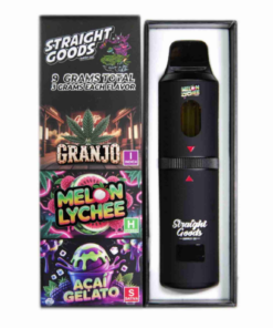 Straight Goods 9g Triple Chamber Vape - Granjo + Melon Lychee + Acai Gelato - Image 1