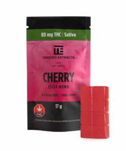 Twisted Extracts - Jelly Bomb 80mg - Cherry (Sativa) - Image 1