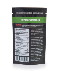Twisted Extracts - Jelly Bomb 80mg - Cherry (Sativa) - Image 2